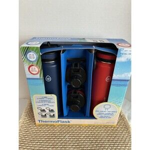 ThermoFlask 24oz Double Wall Vacuum Insulated Stainless Steel Water Bottles